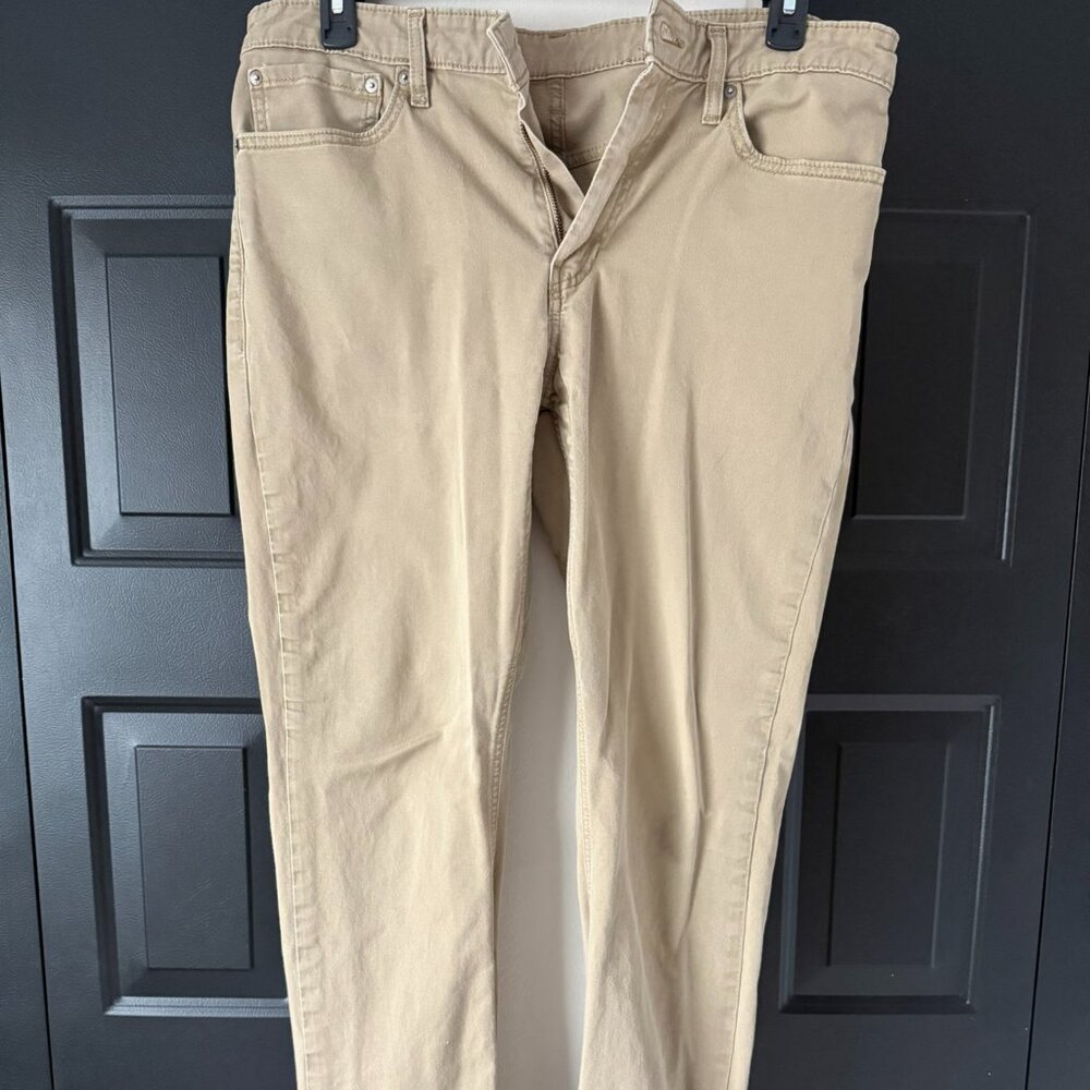 Levis 511 tan pants 36x32